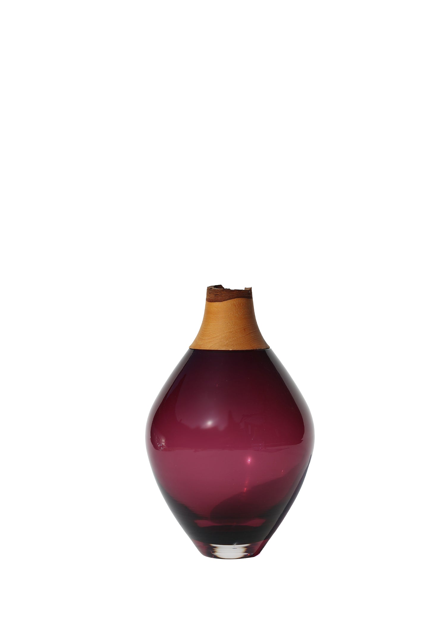 Matisse III Purple Stacking Vessel, a contemporary design showcasing layered glass craftsmanship.