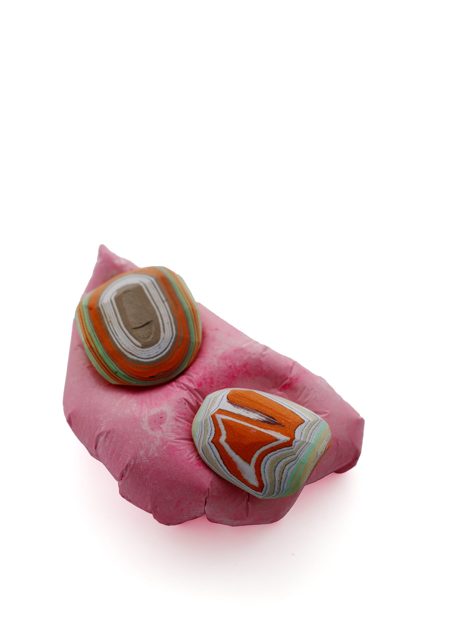 Paper Pebble in Pink II, a refined version in pink with subtle variations, perfect for adding a calm and stylish element to your decor.