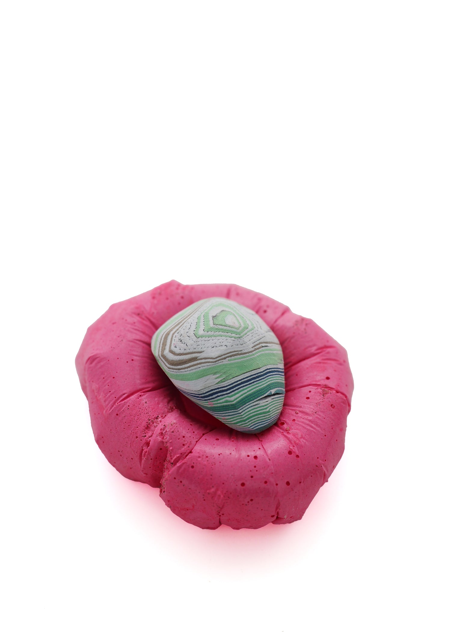 Paper Pebble in Pink, with a soft, delicate pink hue, offering a gentle and serene addition to any modern interior.