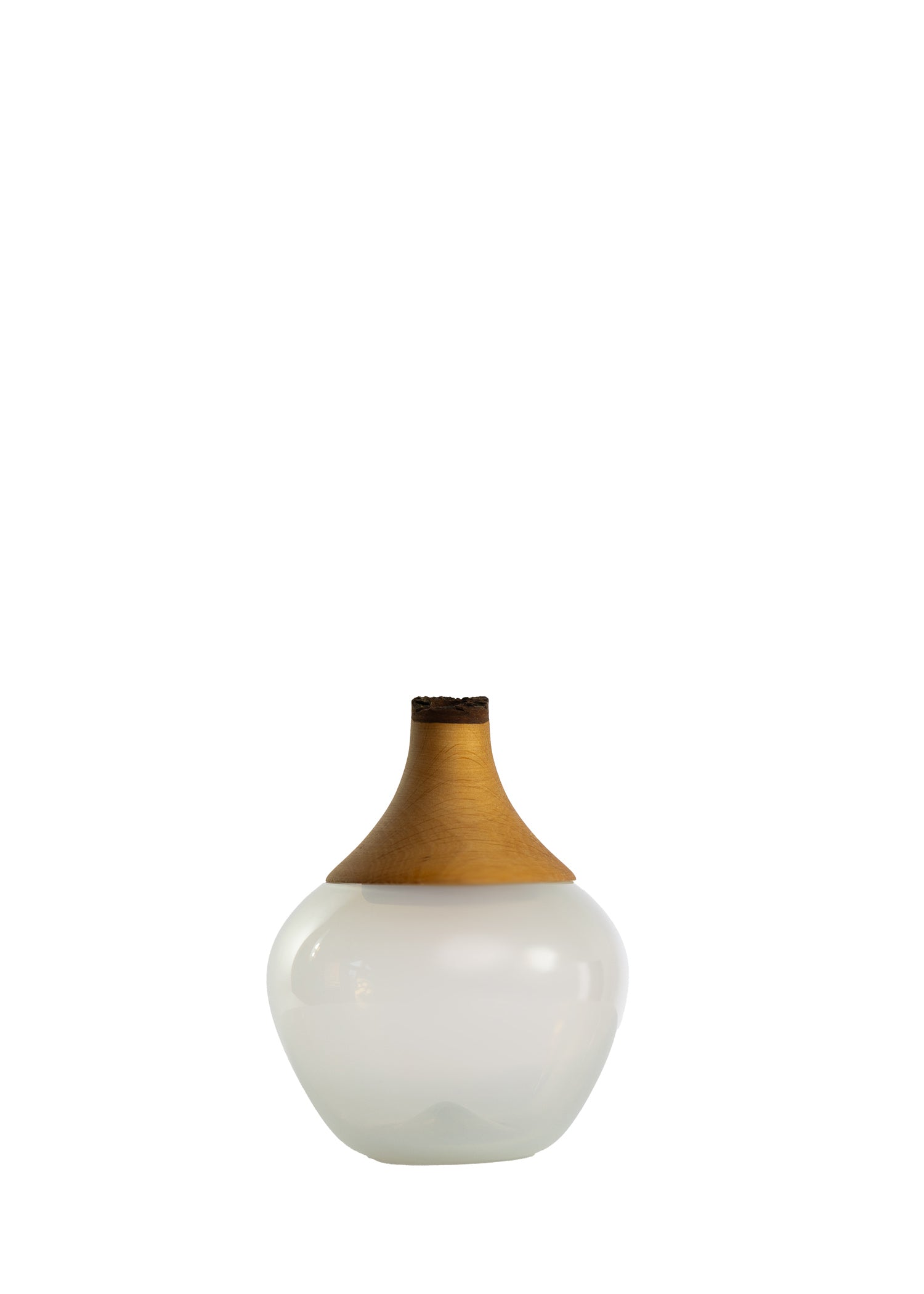 Apple Opalin Stacking Vessel featuring a sleek and modern design, perfect for contemporary interiors.