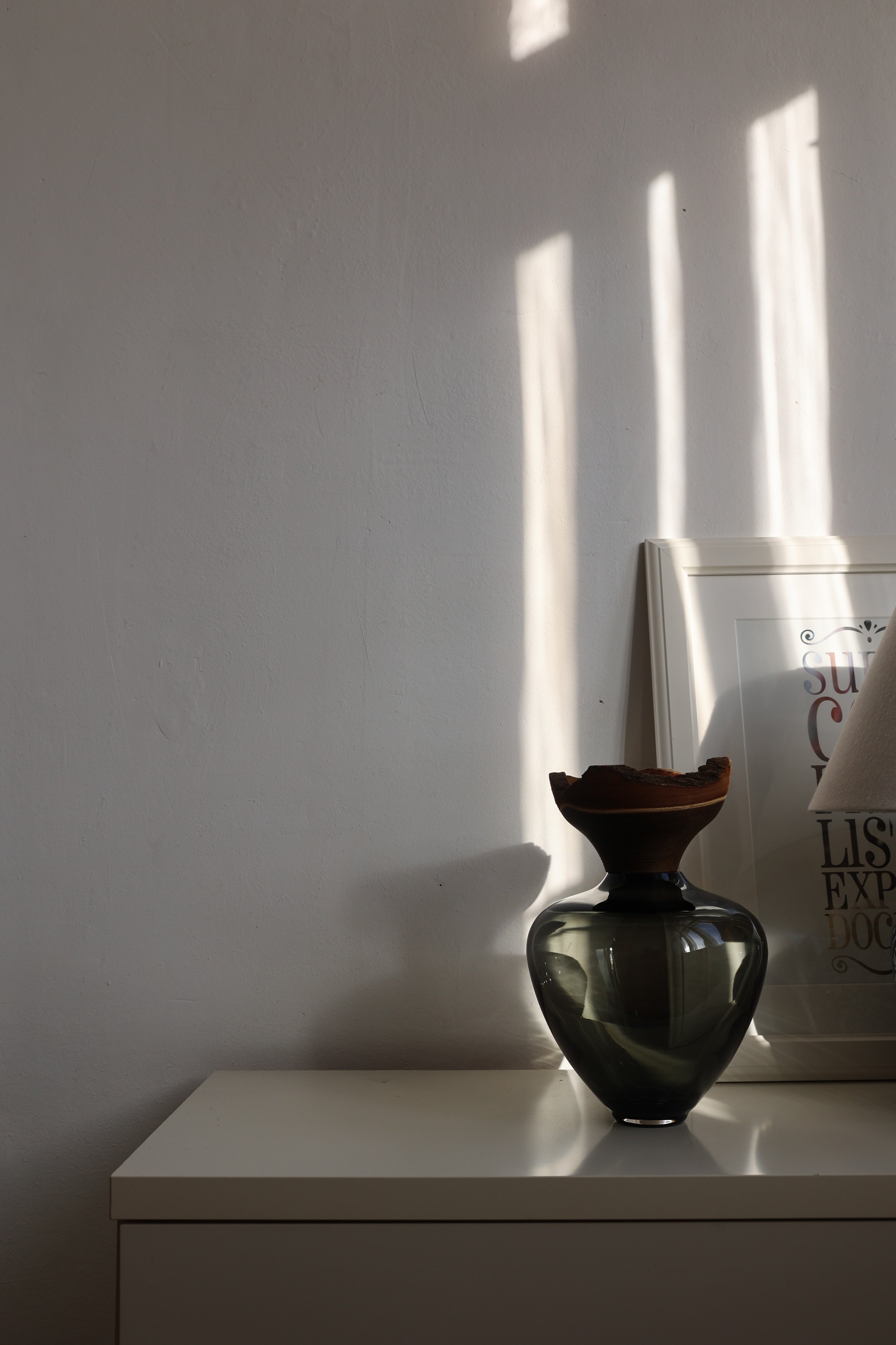Baby Bloom | Stacking Vessel from Glass & Wood
