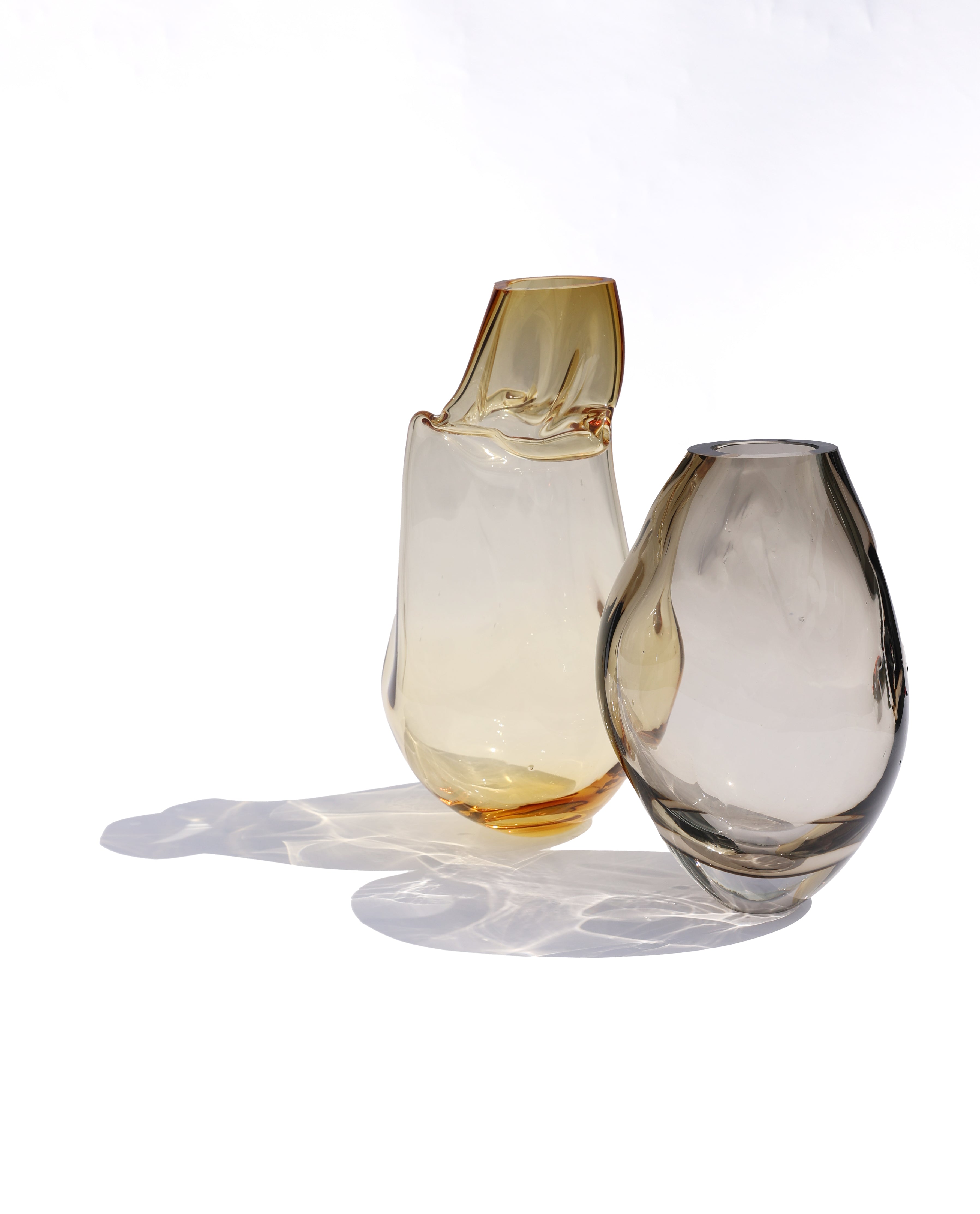Veyra Glass Vase | Organic Blown Glass Vase